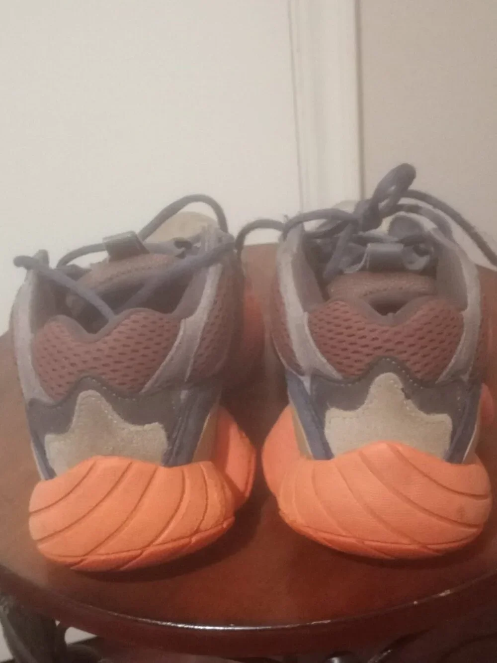 Adidas Yeezy 500 Enflame GZ5541 Mens Size 9 Orange Blue Brown Low Top Sneakers